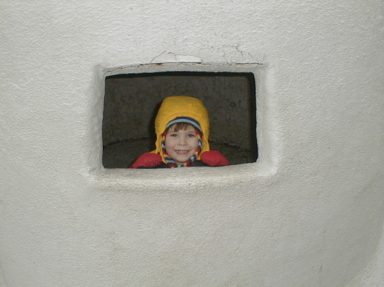 Max in the igloo