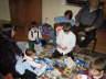 My three sons and a ton of presents