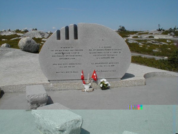 Memorial for Swiss Air Flight 111